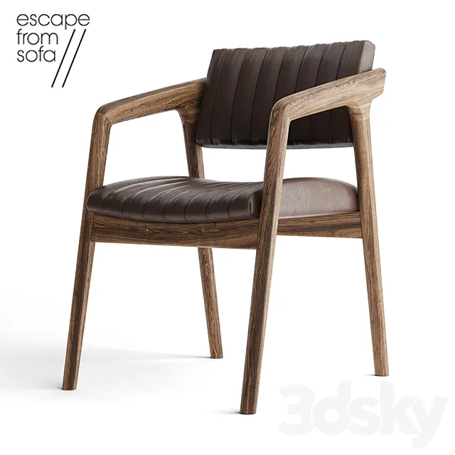Chair – Escape From Sofa – SHORT SLICED 3D Model