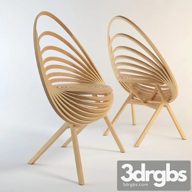 Chair fauteuil octave by estampille 52 2 3D Model Download