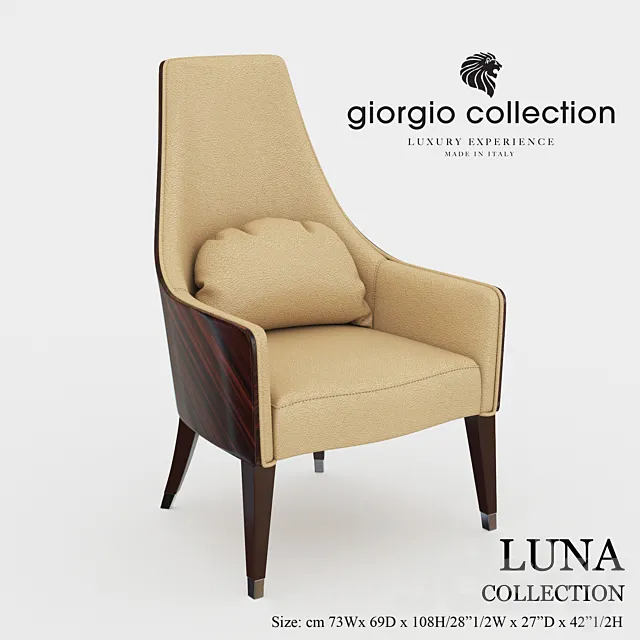 Chair Giorgio collectio. collection Luna 3DModel