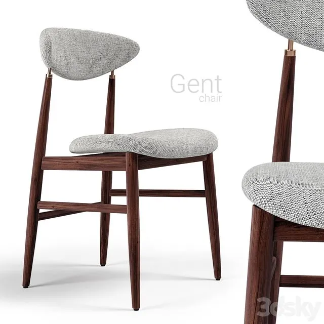 Chair Gubi Gent 3D Model Chair Gubi Gent 3D Model