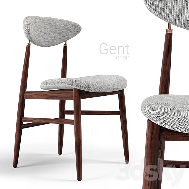 Chair Gubi Gent 3D Model