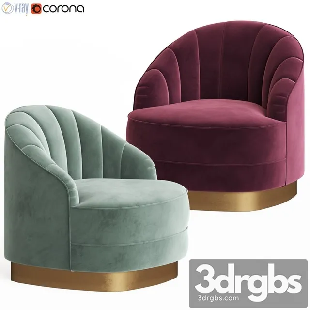 Chair Hadley Armchair Eichholtz 3D Model Download Chair Hadley Armchair Eichholtz 3D Model Download