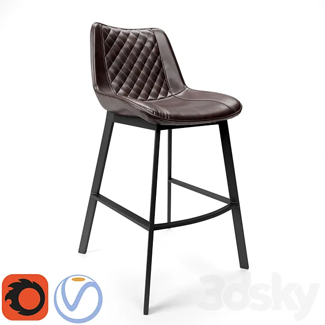 Chair half-bar Trix 3D Model