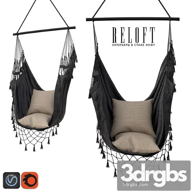 Chair-hamak boch in charcoal 15000chcl 2 3D Model Download