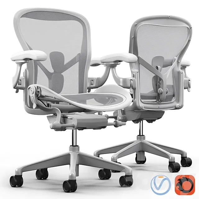Chair Herman Miller Aeron 3DModel Chair Herman Miller Aeron 3DModel