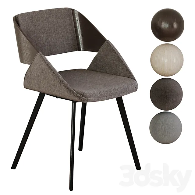 Chair Herrick by La Forma (ex Julia Grup) 3D Model Chair Herrick by La Forma (ex Julia Grup) 3D Model