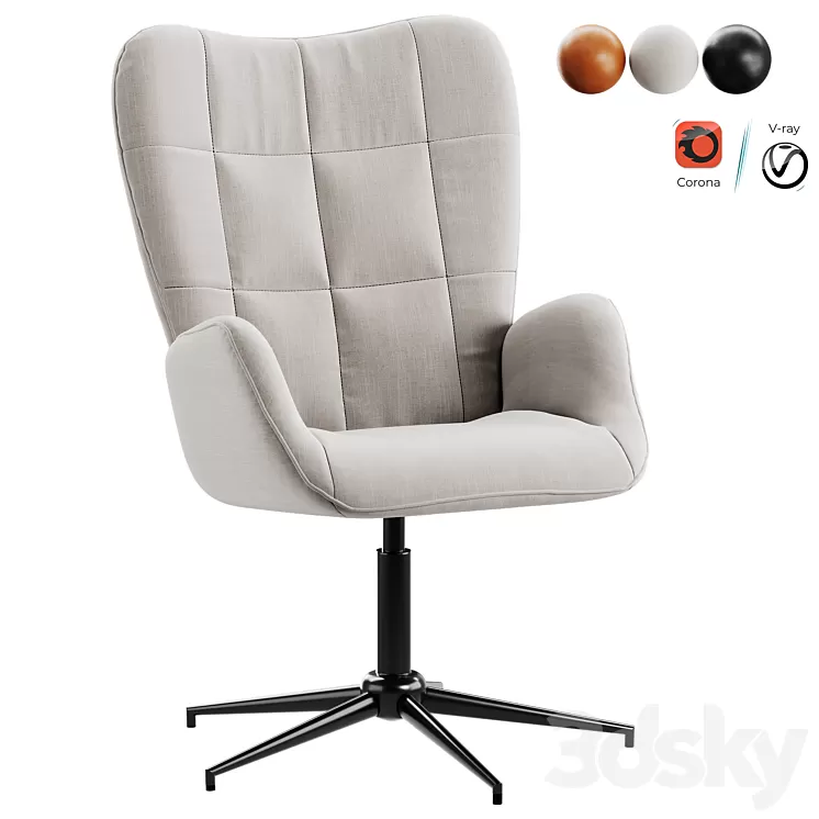 Chair Iris Swivel 3D Model