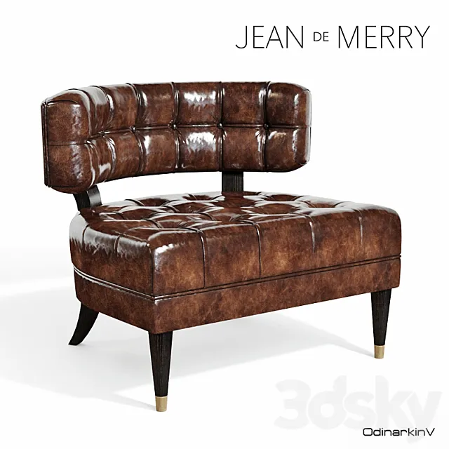 Chair Jean de Merry Tribeca 3D Model Chair Jean de Merry Tribeca 3D Model