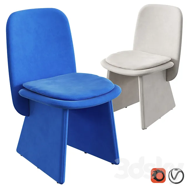 Chair JODIE by Baxter 3D Model Chair JODIE by Baxter 3D Model