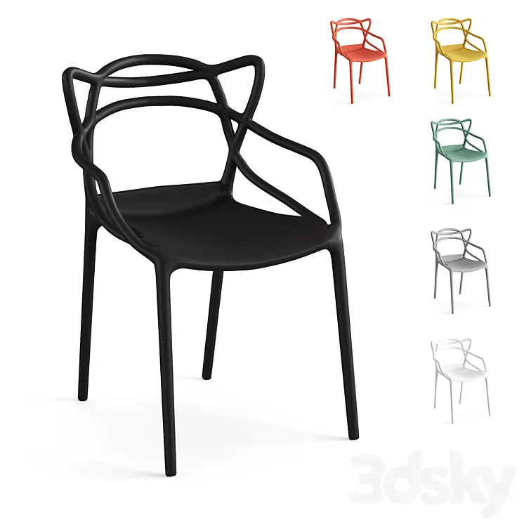 chair Kartell Masters 3D Model Free Download