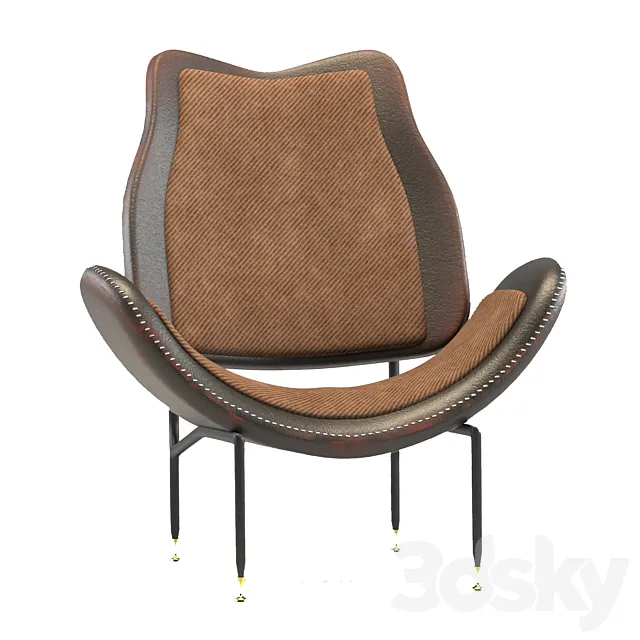 chair leather01 3DModel chair leather01 3DModel