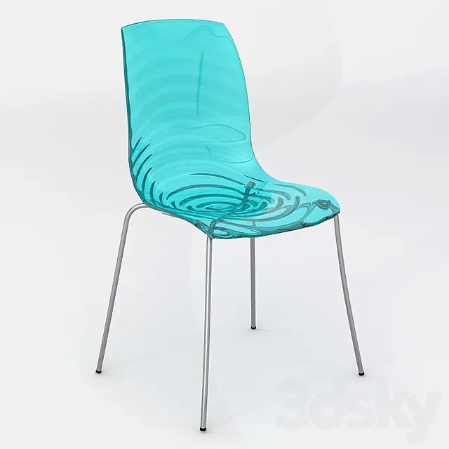 Chair L’Eau CS1273 Calligaris Chair 3DModel Chair L’Eau CS1273 Calligaris Chair 3DModel