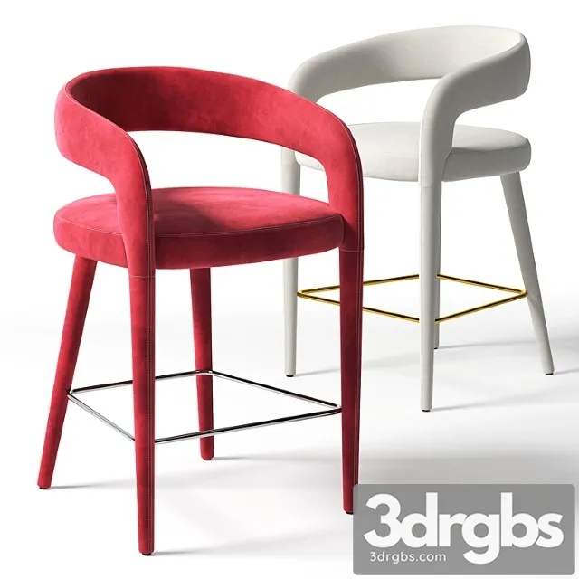 Chair lisette counter stool cb2 exclusive