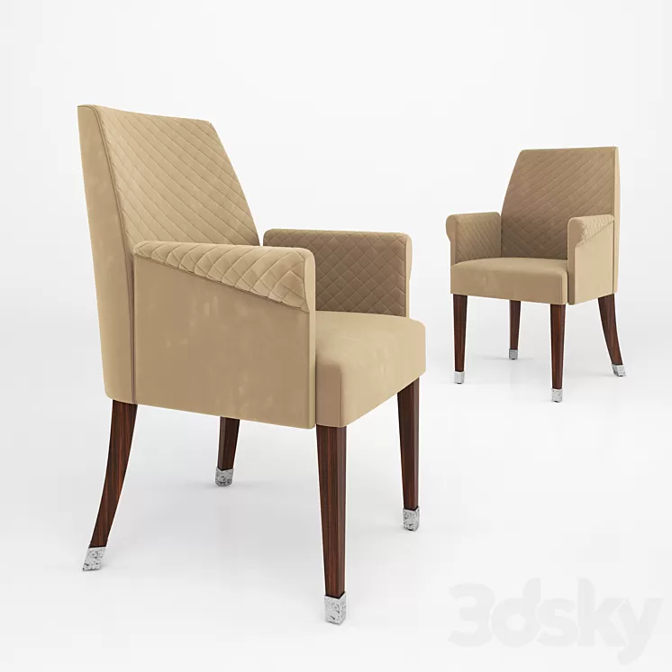 Chair MALERBA Red Carpet RC502 3D Model