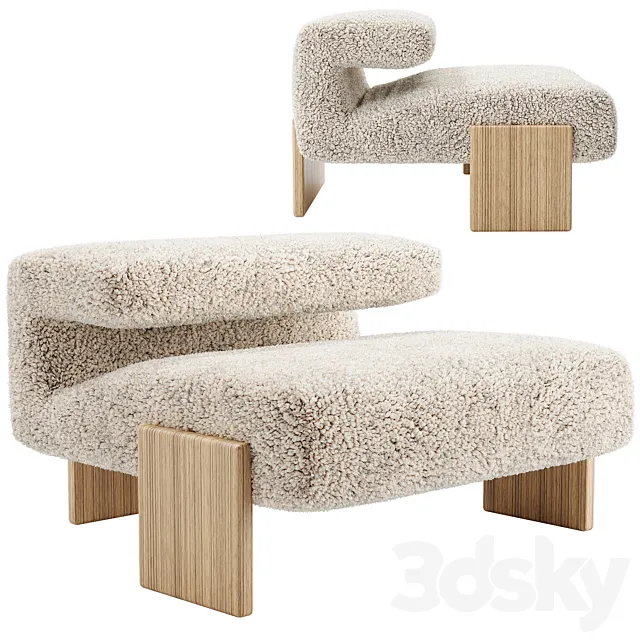 Chair Moroso LOVESEAT 3D Model Chair Moroso LOVESEAT 3D Model