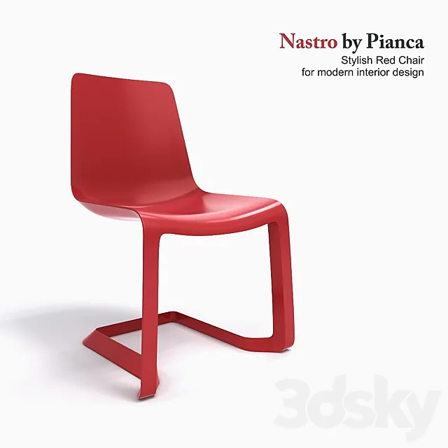 Chair Nastro by Pianca 3DModel Chair Nastro by Pianca 3DModel