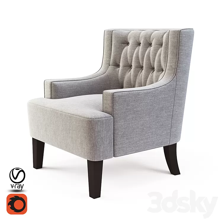 Chair of dantone Richmond 3D Model Chair of dantone Richmond 3D Model