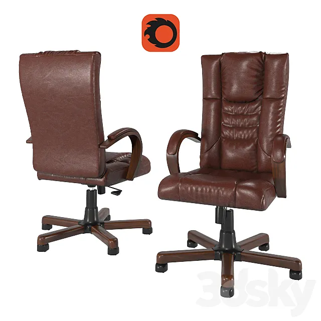 Chair of the head “Senator” 3D Model Chair of the head “Senator” 3D Model