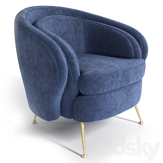 Chair Orion 111790 Eichholtz 3D Model