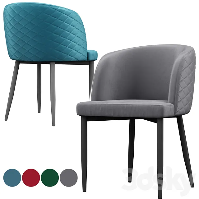 Chair Oscar Velor 3D Model