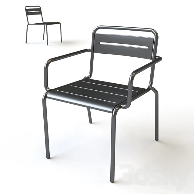 Chair Outdoor Leone Soga 3D Model Chair Outdoor Leone Soga 3D Model