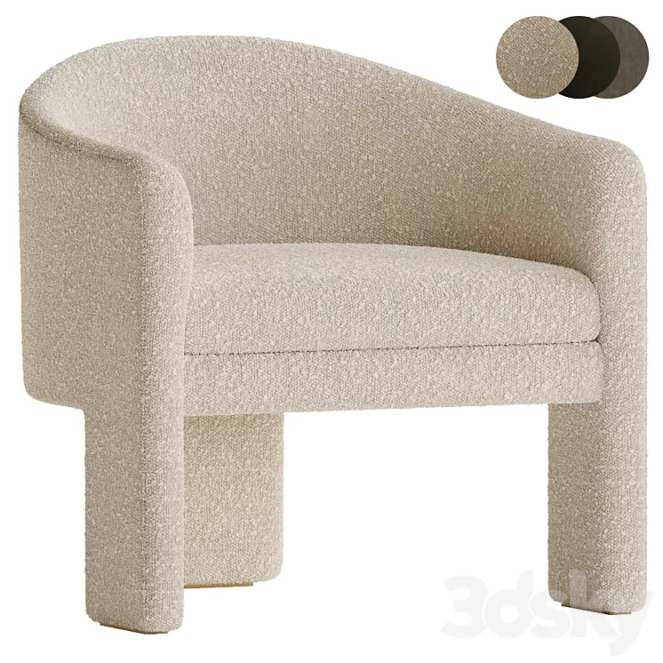 CHAIR PEBBLES by eichholtz 3D Model Free Download