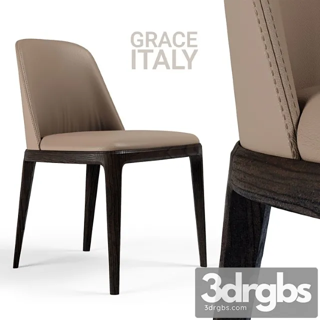 Chair poliform grace beige 2 3D Model Download Chair poliform grace beige 2 3D Model Download