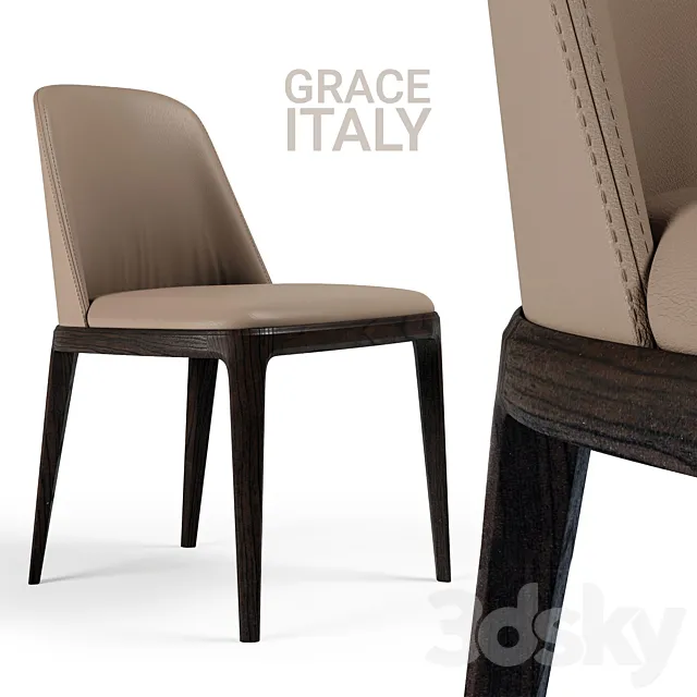 Chair Poliform Grace BEIGE 3DModel