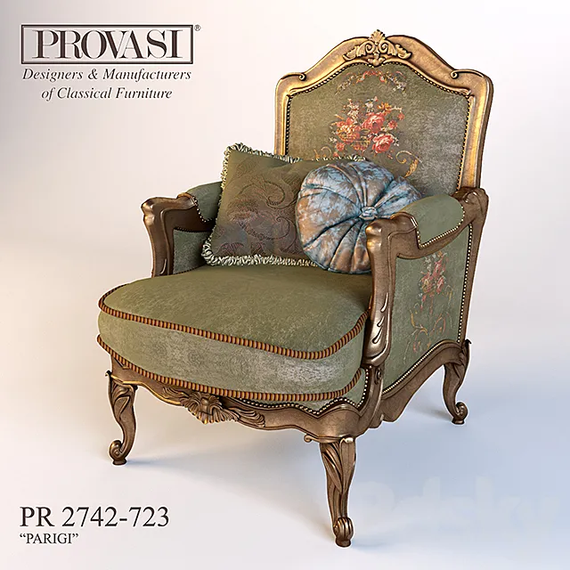 chair Provasi “Parigi” PR 2742-723 3DModel