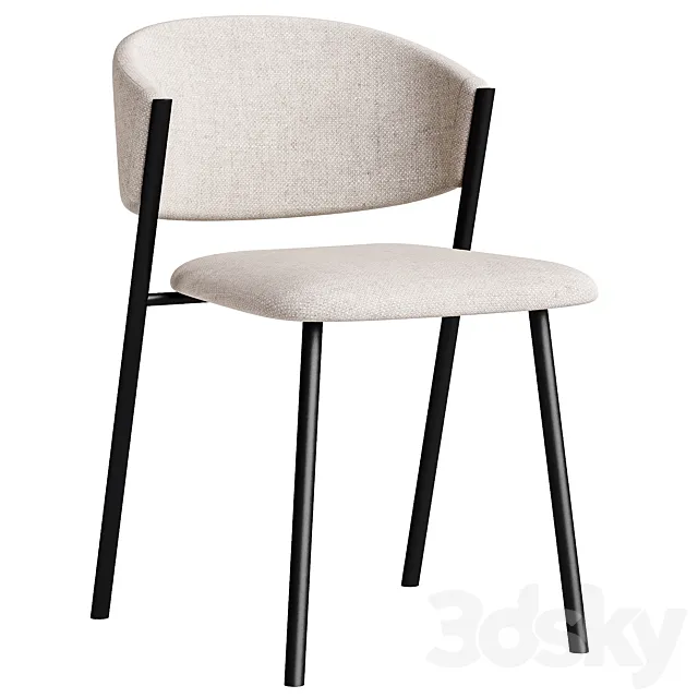 Chair Rupert Textile Light 3D Model