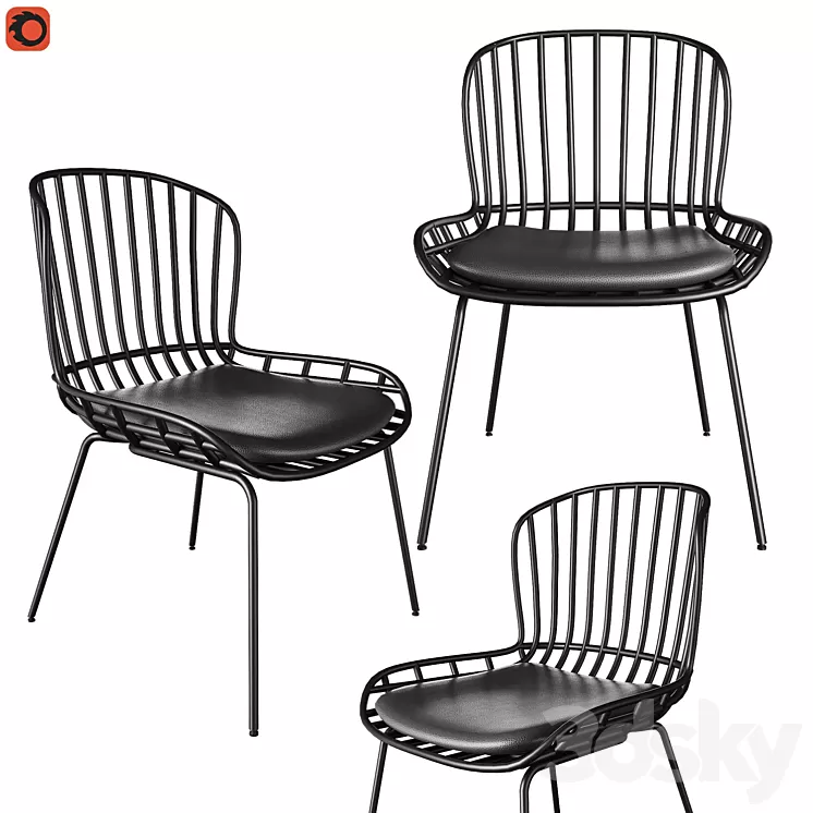 Chair Surpik La Forma black 3D Model Chair Surpik La Forma black 3D Model