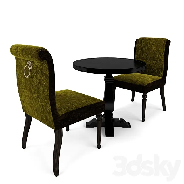 Chair + Table 3DModel Chair + Table 3DModel