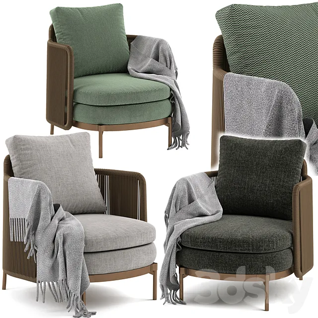 Chair Tape Cord Minotti 3DModel