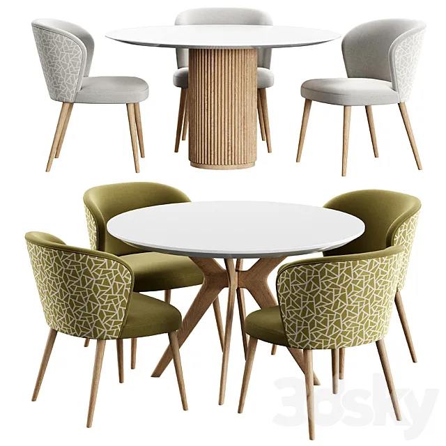 Chair Toby Konyshev PALAIS ROYAL Table Clark Table 3D Model Chair Toby Konyshev PALAIS ROYAL Table Clark Table 3D Model