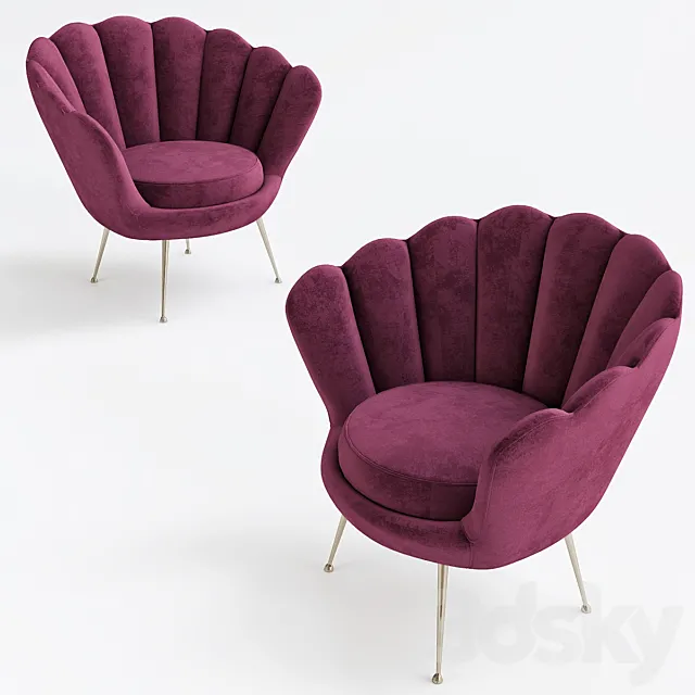 Chair Trapezium Eichholtz 3DModel Chair Trapezium Eichholtz 3DModel