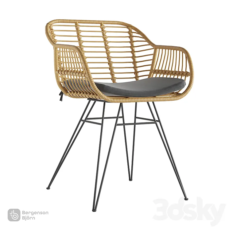 Chair Vetle Bent rattan Bergenson Bjorn 3D Model Free Download Chair Vetle Bent rattan Bergenson Bjorn 3D Model Free Download