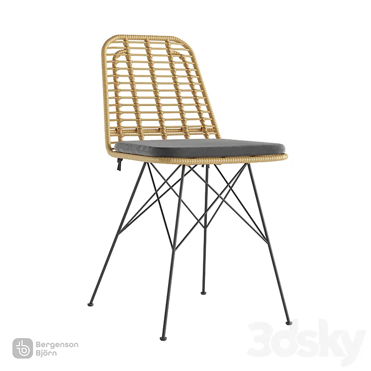 Chair Vetle Flat rattan Bergenson Bjorn 3D Model Free Download Chair Vetle Flat rattan Bergenson Bjorn 3D Model Free Download