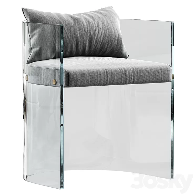 Chair VONVIK Acrylic Cheap Plastic 3D Model Chair VONVIK Acrylic Cheap Plastic 3D Model