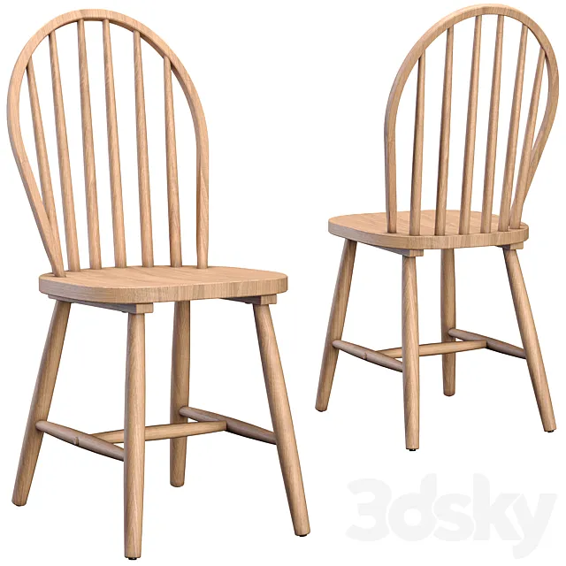 Chair WINDSOR (4 colors) 3D Model Chair WINDSOR (4 colors) 3D Model