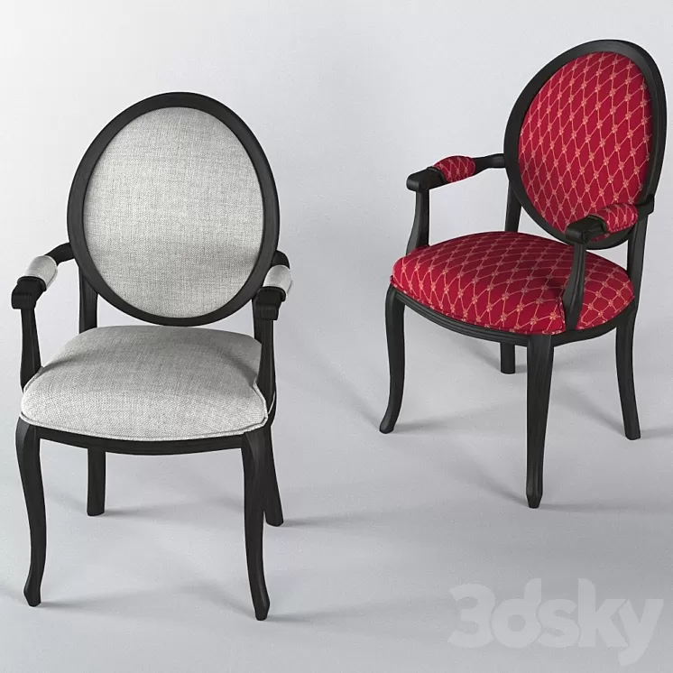“Chair with armrest “”Amadeus””” 3D Model