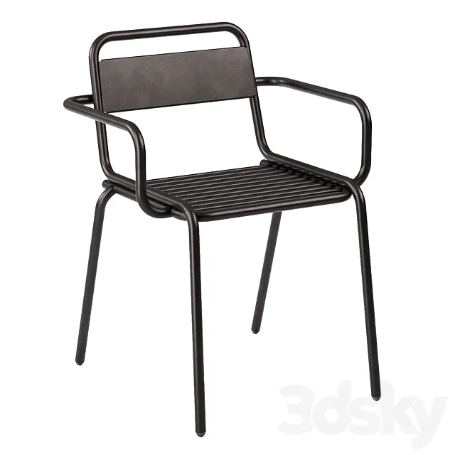 Chair with armrests “Duga M” 3D Model Chair with armrests “Duga M” 3D Model
