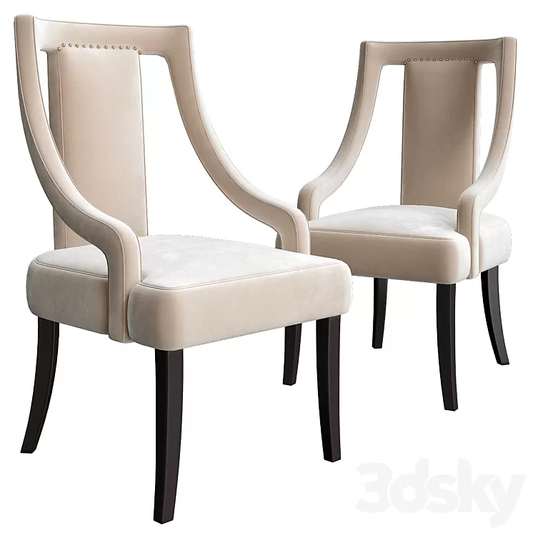 Chair with armrests ELK GROUP 3D Model Chair with armrests ELK GROUP 3D Model