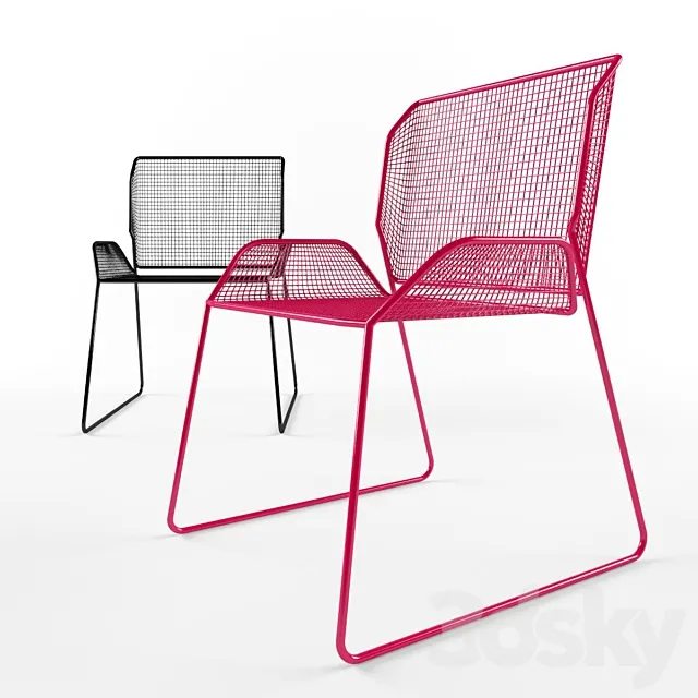 Chair with perforation 3D Model Chair with perforation 3D Model