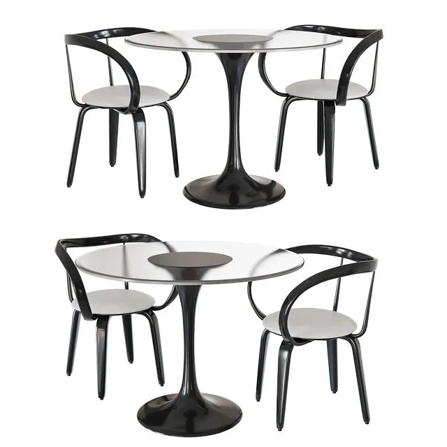 Chairs and table apriori 3D Model Chairs and table apriori 3D Model