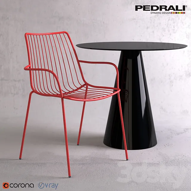 Chairs and tables NOLITA 3655 IKON 865 3D Model Chairs and tables NOLITA 3655 IKON 865 3D Model