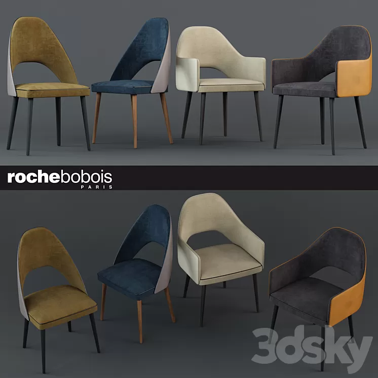 Chairs FENICE CHAIR and FENICE BRIDGE 3D Model