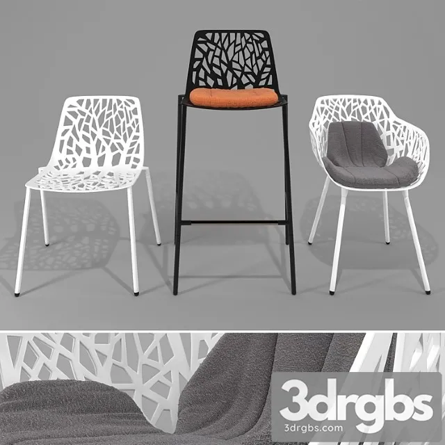 Chairs forest abc 2 3D Model Download Chairs forest abc 2 3D Model Download