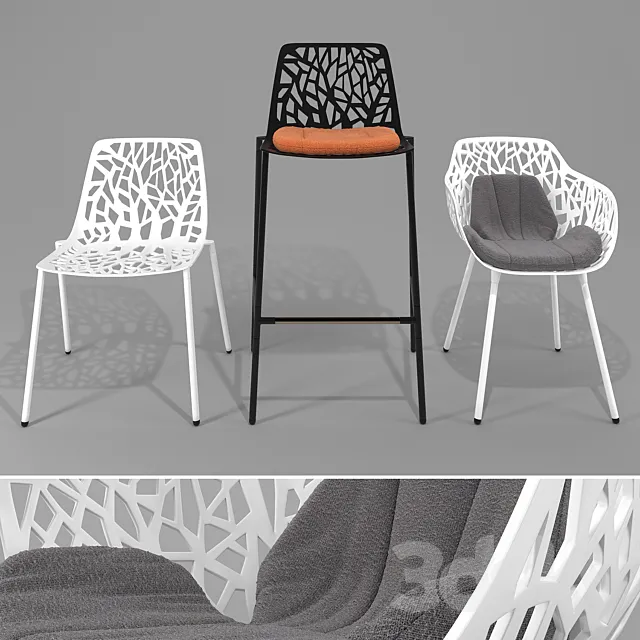 Chairs FOREST ABC 3DModel Chairs FOREST ABC 3DModel