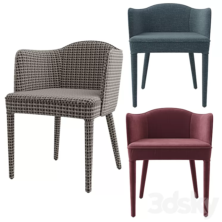 Chairs Leos and Bristol from AM.PM in 10 textures 3D Model Chairs Leos and Bristol from AM.PM in 10 textures 3D Model