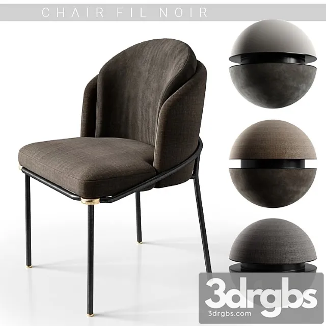 Chairs Minotti Fil Noir 3D Model Download Chairs Minotti Fil Noir 3D Model Download